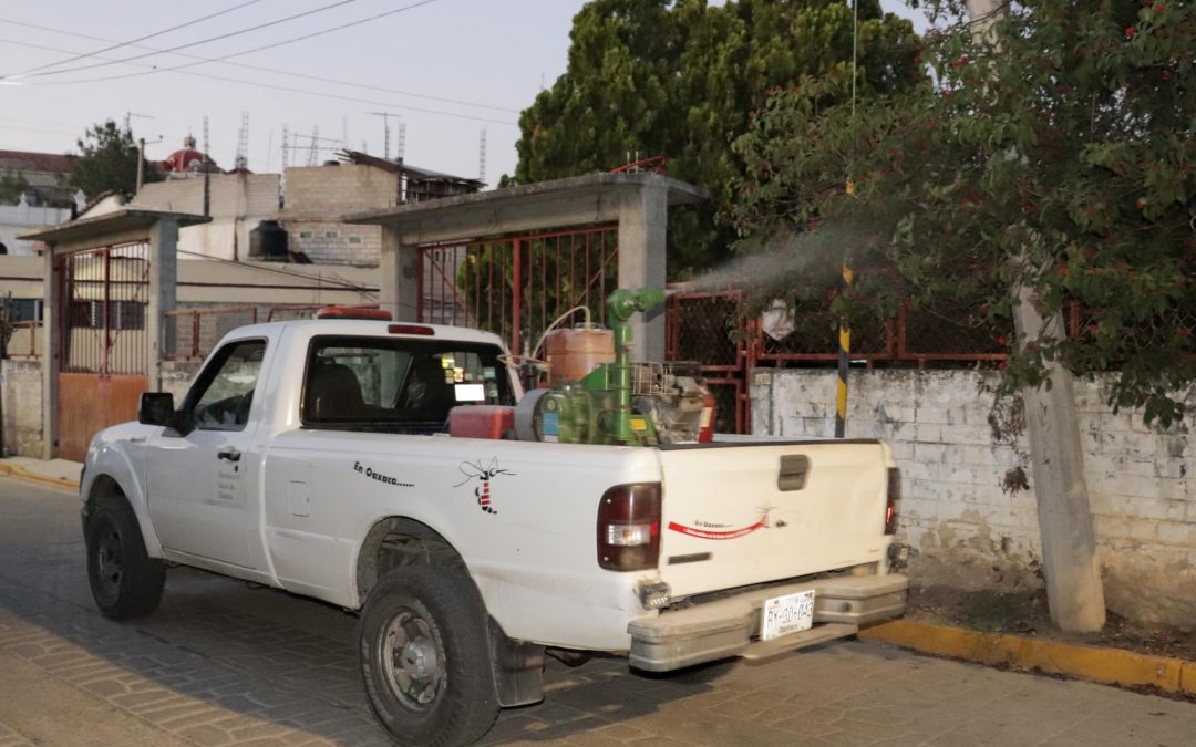 Fumigación de calles.