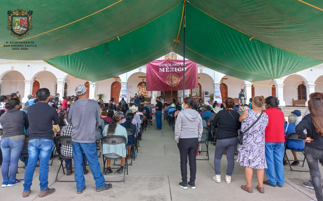 Entrega de Pensiones a Adultos Mayores.