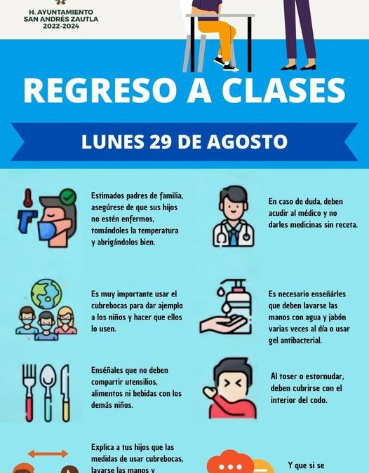 Recomendaciones para el REGRESO A CLASES