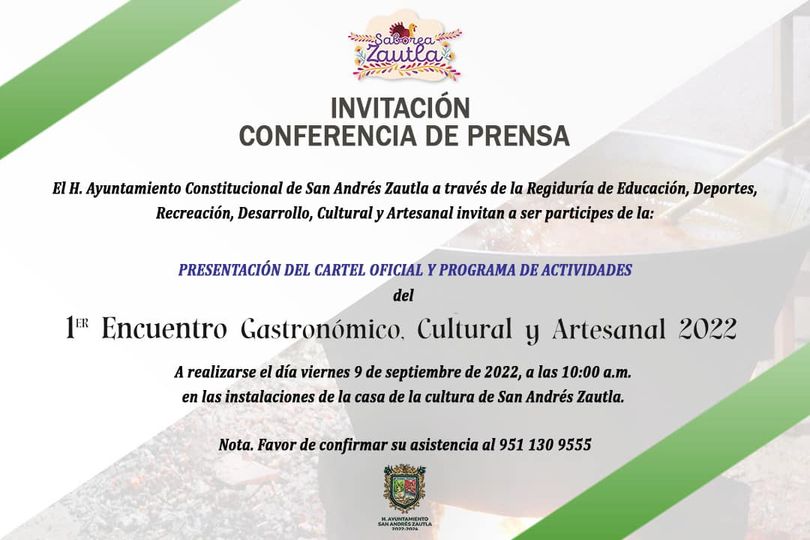 Invitación a conferencia de prensa