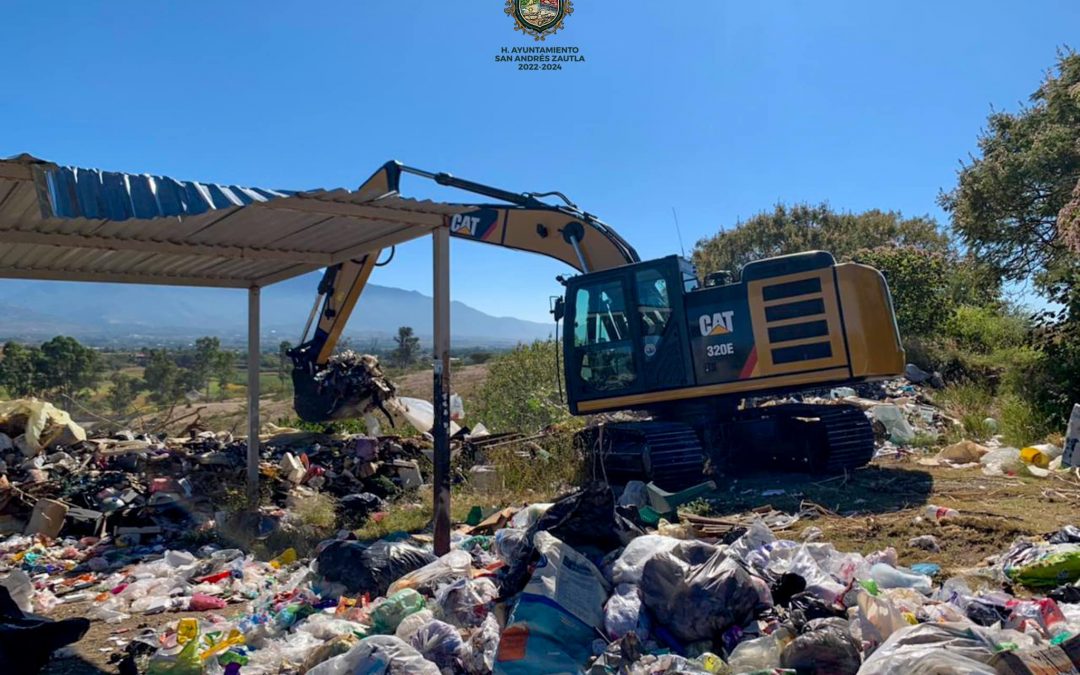 Primera etapa de los trabajos de saneamiento para los RSU.