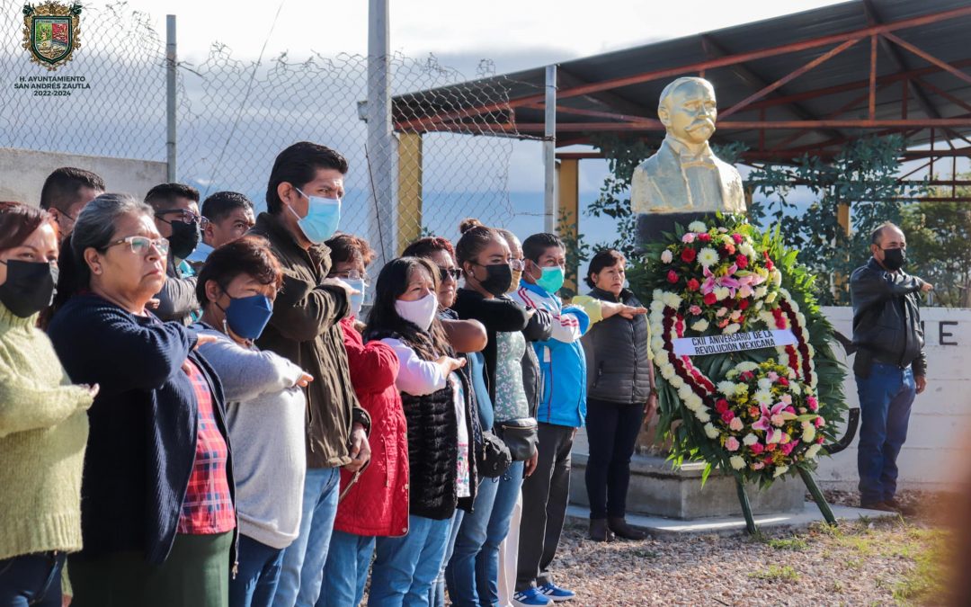 Conmemoración del 112 Aniversario de la Revolución Mexicana.