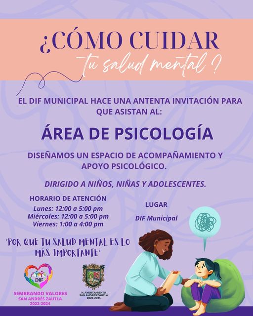 Invitación al Área de Psicología.