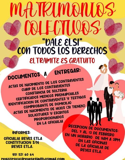 Matrimonios Colectivos.