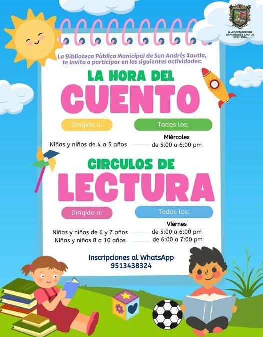 Inscripción a las actividades de la Biblioteca Pública Municipal.