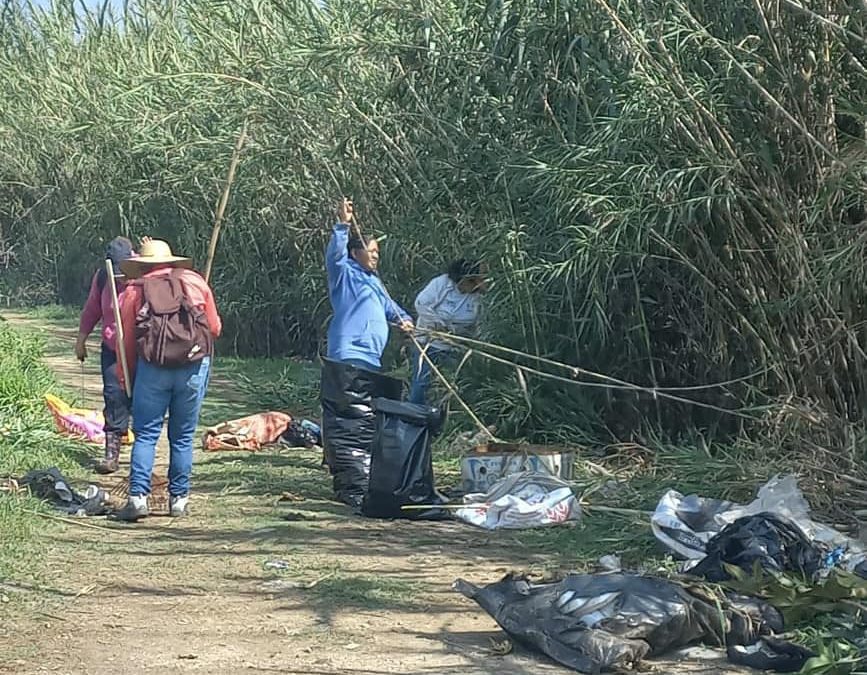 Tequio en los márgenes del Río